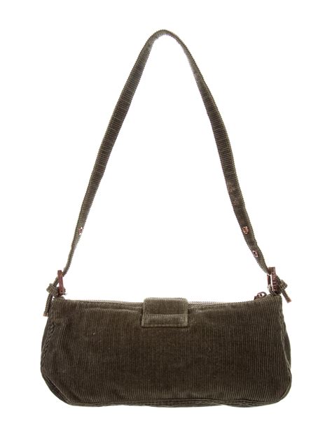 fendi corduroy shoulder bag|fendi shoulder strap outlet.